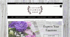 Desktop Screenshot of calvaryflowershop.com